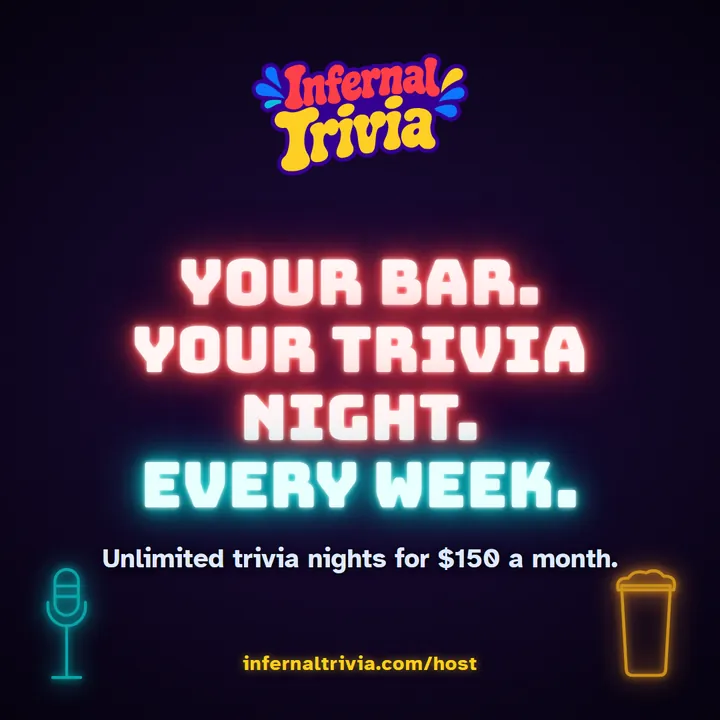 Infernal Trivia Host — Your bar. Your trivia night. Every week. infernaltrivia.com/host