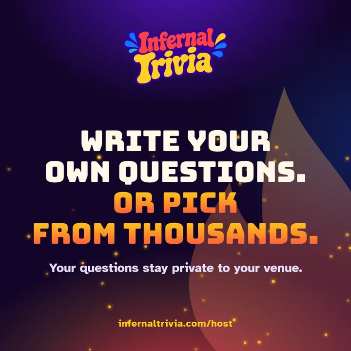Infernal Trivia Host — Write your own questions. Or pick from thousands. infernaltrivia.com/host