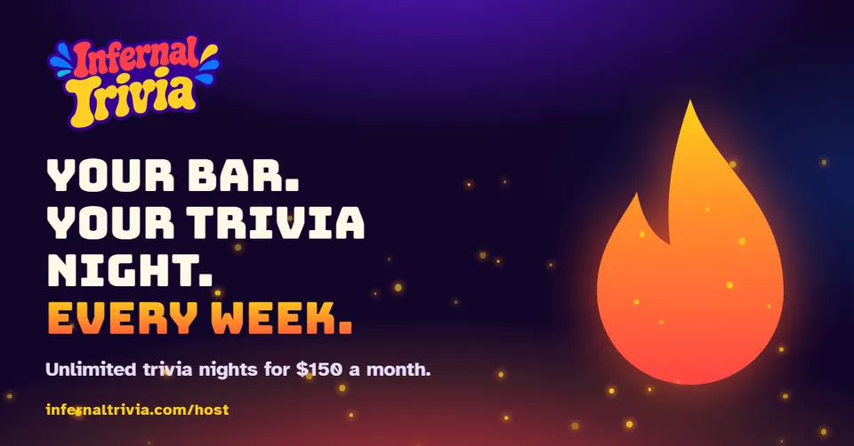 Infernal Trivia Host — Your bar. Your trivia night. Every week. infernaltrivia.com/host