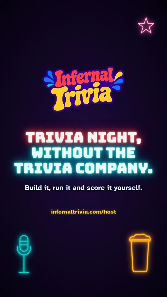 Infernal Trivia Host — Trivia night, without the trivia company. infernaltrivia.com/host