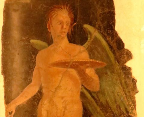 Affiche : Vivre comme des dieux ? Une archéologie des regards sur les peintures romaines, Musée de la Romanité, 18 nov.