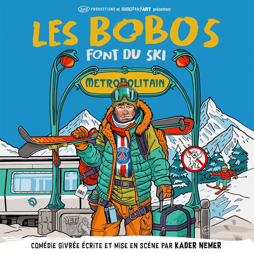 Affiche : Les Bobos font du ski