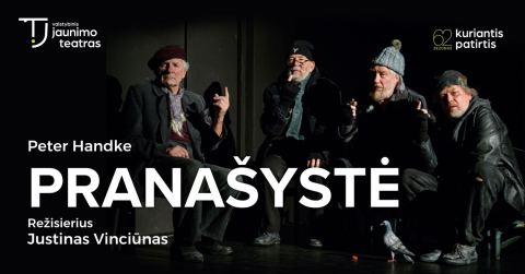Poster: PRANAŠYSTĖ, Valstybinis jaunimo teatras, Oct 30
