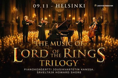 Juliste: Musiikkia Taru sormusten herrasta -trilogiasta, Temppeliaukion kirkko, 9.11.