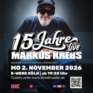 Plakat: Markus Krebs – TV Aufzeichnung, E-Werk, 2. Nov.
