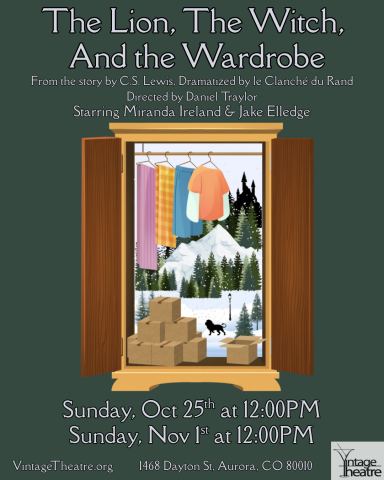 Poster: The Lion, the Witch and the Wardrobe, Vintage Theatre, Nov 1