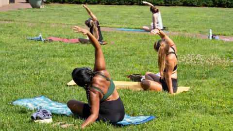 Poster: Yoga on the Lawn, Mint Museum, Oct 31