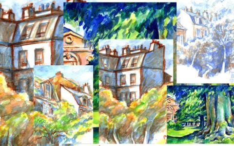 Affiche : Exposition Les "Arbres de Paris" - La nature comme source d'inspiration, Bibliothèque Aimé Césaire, 13 oct.