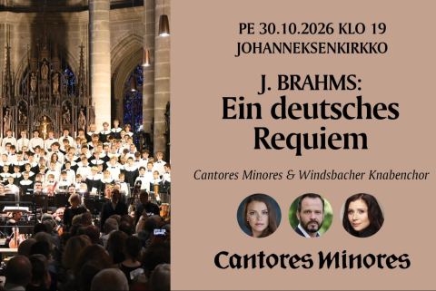 Juliste: Cantores Minores & Windsbacher Knabenchor, Johanneksenkirkko, 30.10.
