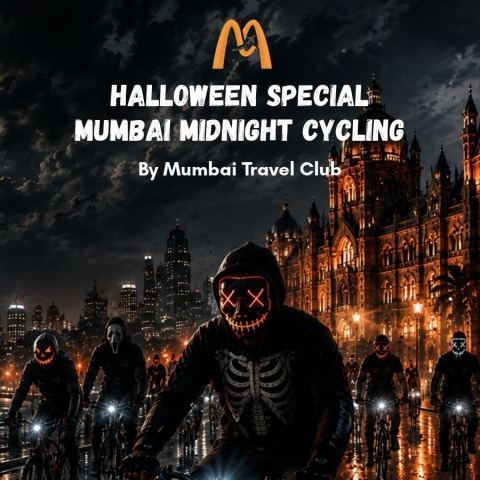 Poster: Halloween Mumbai Midnight Cycling by Mumbai Travel Club, Midnight Cycling Point (Colaba - Mumbai), Oct 30