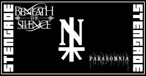 Plakat: Natjager + Beneath The Silence + Parasomnia + NATFEST: DJ Minasty, Stengade, 30. okt.