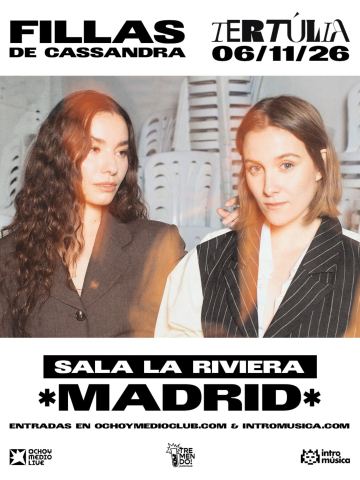 Cartel: Fillas de Cassandra, La Riviera, 6 nov