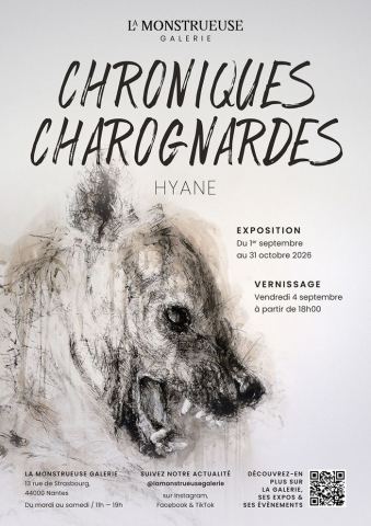 Affiche : Exposition « Chroniques Charognardes »à La Monstrueuse Galerie, La Monstrueuse Galerie, 1 sept.