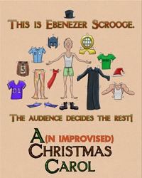 Poster: An Improvised Christmas Carol, Unexpected Productions, Nov 27