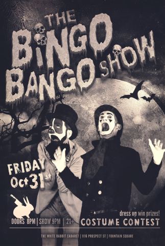 Poster: Burlesque Bingo Bango Show (Halloween Edition), The White Rabbit Cabaret, Oct 30