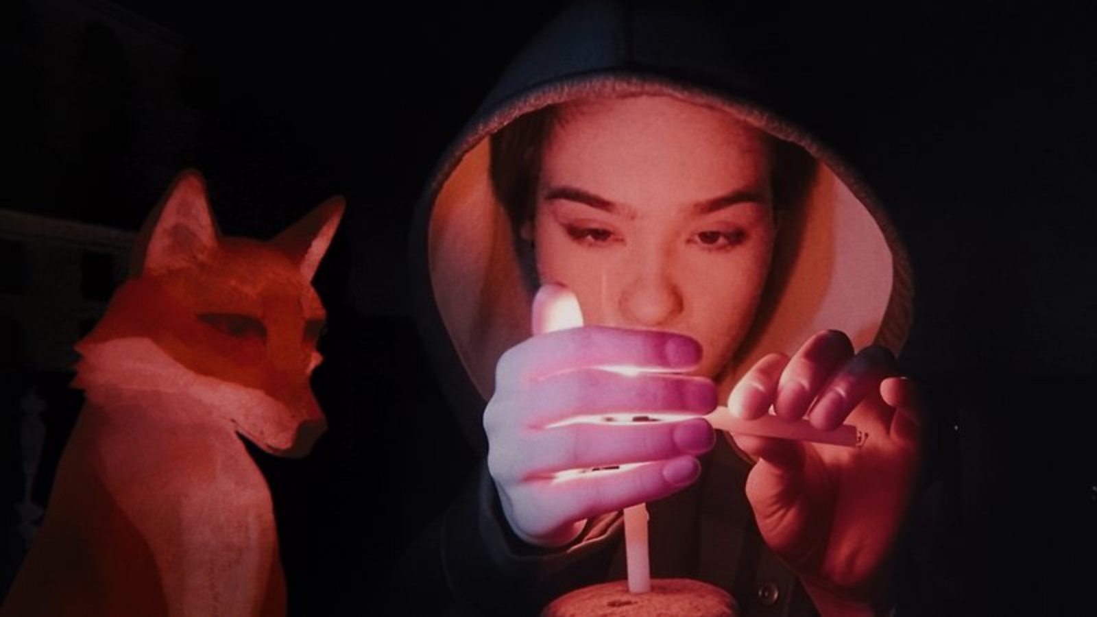 Poster: A Fox Under a Pink Moon