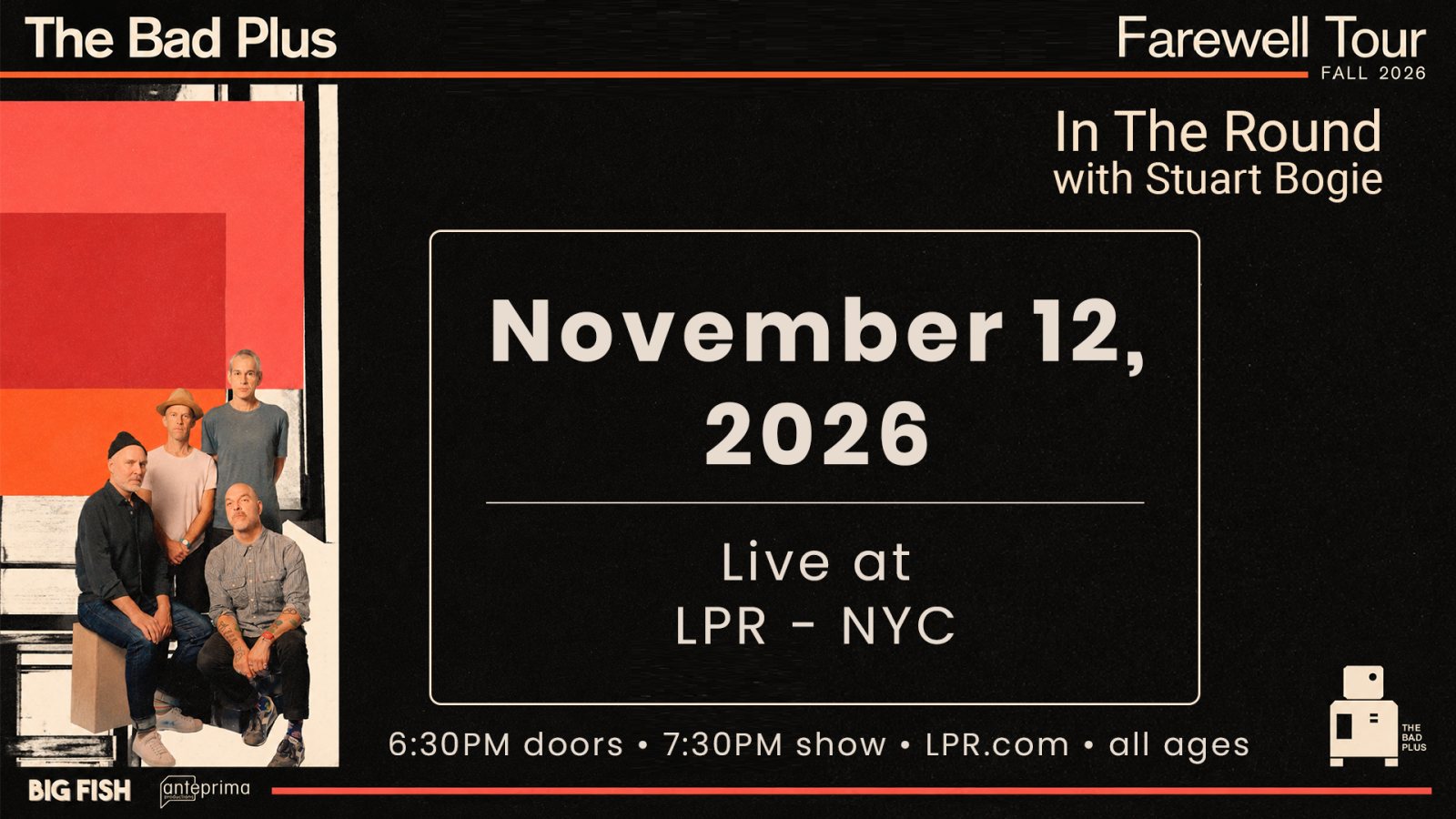 Poster: The Bad Plus Farewell Tour