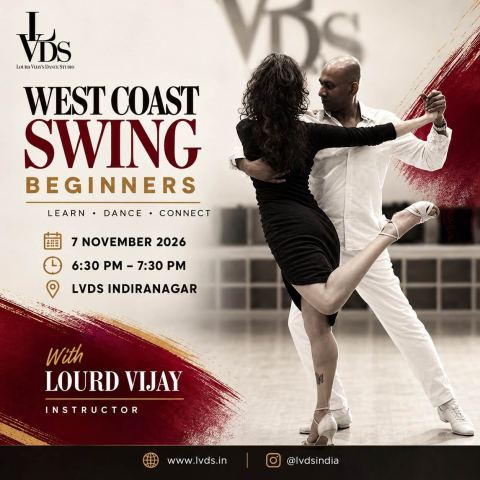 Poster: West Coast Beignners, Lourd Vijay's Dance Studio, Nov 7
