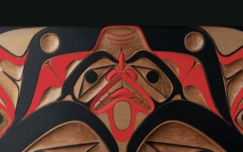 Affiche : Premières Nations. Arts et cultures du Nord-Ouest de l’Amérique, Musée du quai Branly – Jacques Chirac, 26 sept.