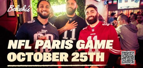 Affiche : NFL Paris Game Day 🏈🔥, Belushi's Paris, 25 oct.