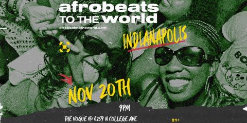 Poster: Afrobeats to the World, The Vogue, Nov 20