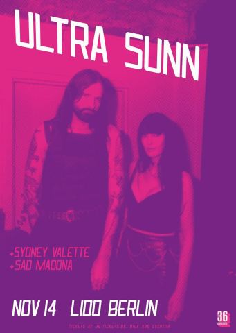 Poster: ULTRA SUNN, Lido, Nov 14