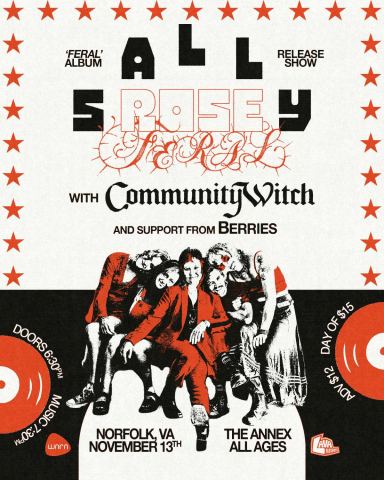 Poster: Sally Rose Album Release + Community Witch, The Annex, Nov 13
