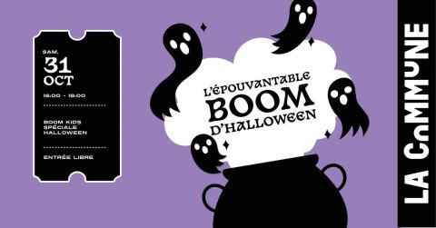 Poster: L'épouvantable Boom d'Halloween, La Commune, Oct 31