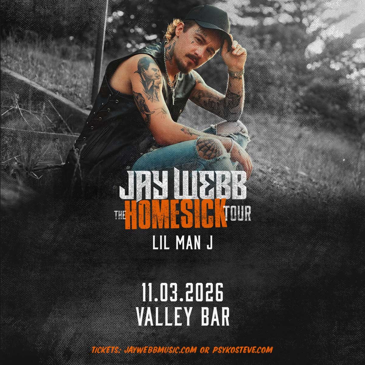 Poster: JAY WEBB – THE HOMESICK TOUR