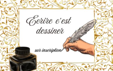 Poster: Atelier de calligraphie latine, Bibliothèque des Batignolles, Nov 4