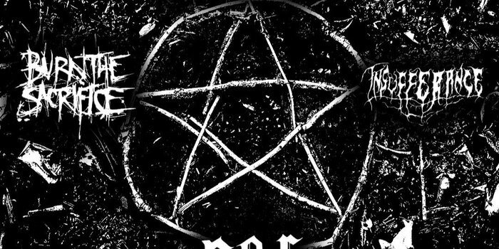Poster: Newlore / Insufferance / Peace / Burn the Sacrifice