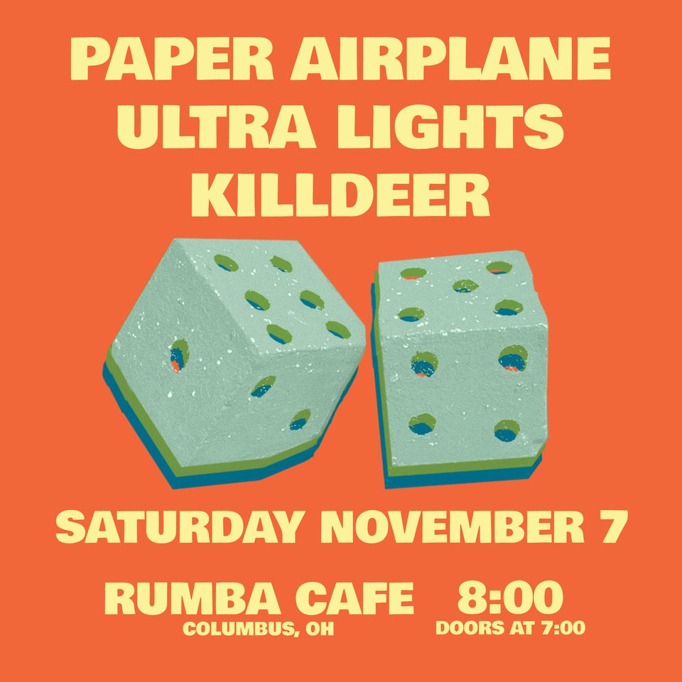 Poster: Paper Airplane * Ultra Lights * Killdeer
