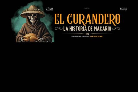 Cartel: El Curandero, Teatro Narciso Mendoza, 31 oct