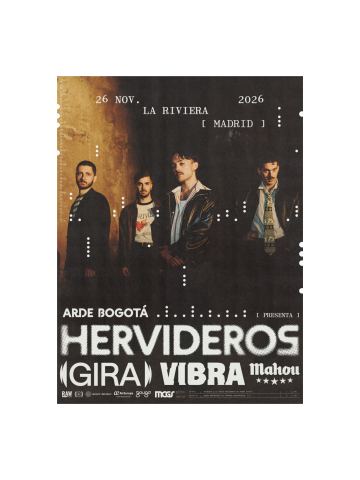 Cartel: Arde Bogotá (Sold Out), Apertura Puertas: 19:30 pm, 26 nov