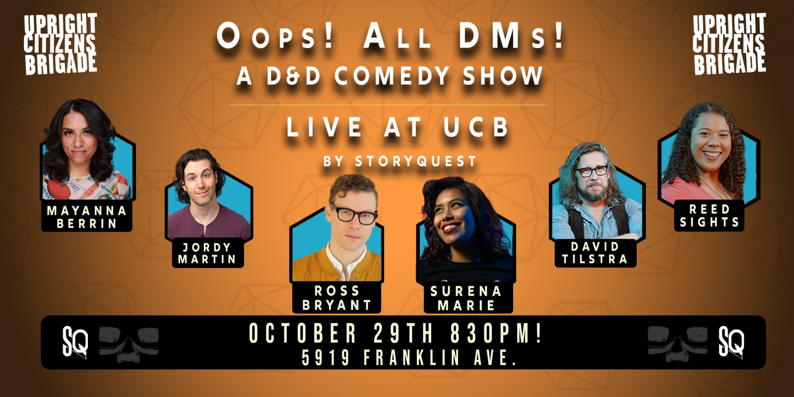 Poster: Oops! All DMs: A D&D Comedy Show
