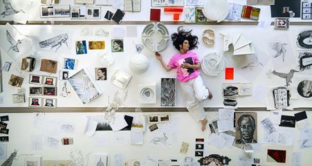 Poster: Es Devlin: Other Worlds, Design Museum, Oct 11