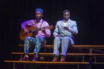 Poster: De Suriname-trilogie: Woiski vs. Woiski, Stadsschouwburg Amsterdam (Internationaal Theater Amsterdam), Nov 14