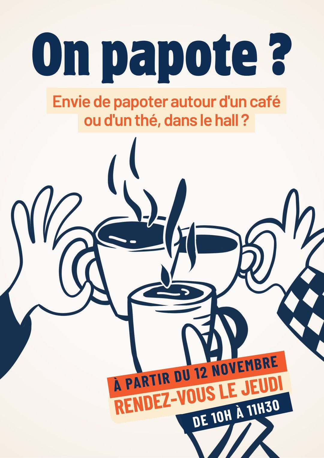 Poster: On papote ?