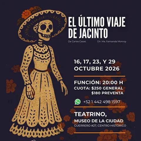 Cartel: El último viaje de Jacinto, Museo de la Ciudad, 29 oct