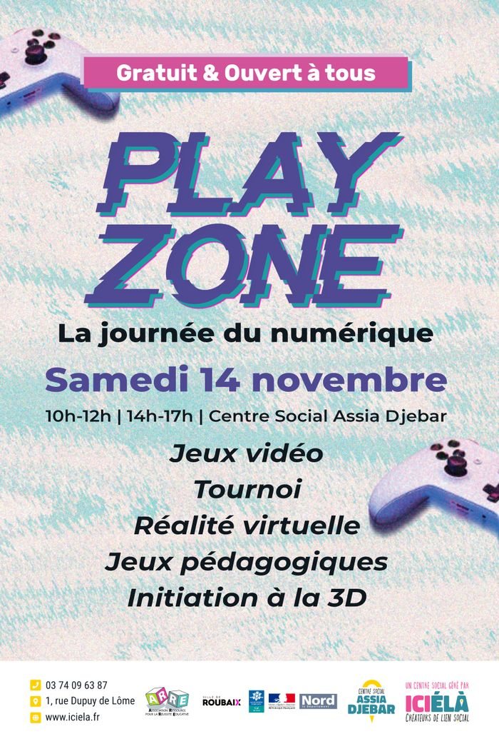 Affiche : Play Zone - La journée du numérique 🤖