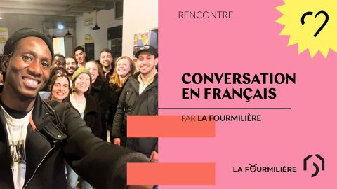 Affiche : Atelier de conversation en français 💬, Maison de la Conversation, 2 nov.
