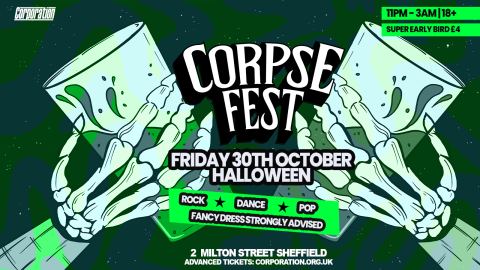 Poster: CORPSE FEST | Friday Corp, Corporation, Oct 30