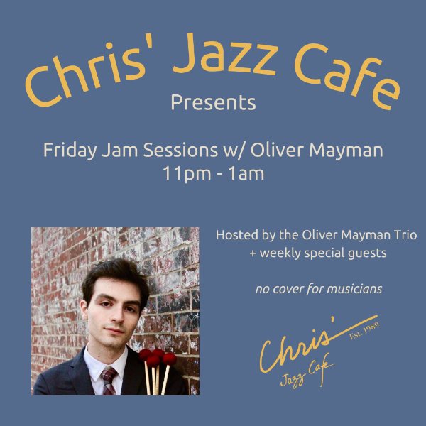 Poster: Oliver Mayman + Jam Session