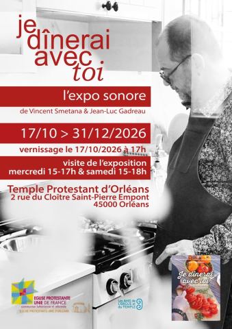 Affiche : Je dinerai avec toi, Temple protestant, 17 oct.