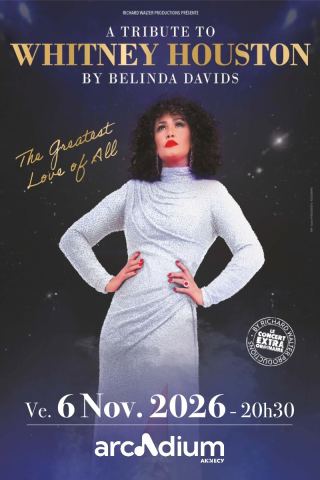 Affiche : Belinda Davids : A tribute to Whitney Houston, Arcadium Annecy, 6 nov.