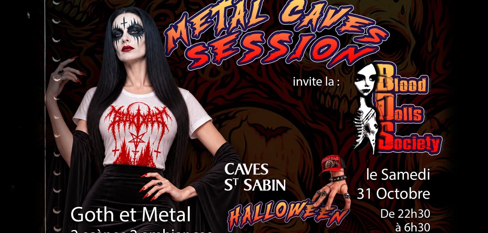 Affiche : Caves Halloween