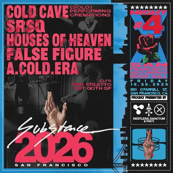 Poster: Cold Cave (solo), SRSQ
