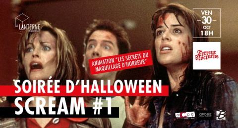 Affiche : Terreur Nocturne : Scream 1, La Lanterne (ancien Ciné Festival), 30 oct.