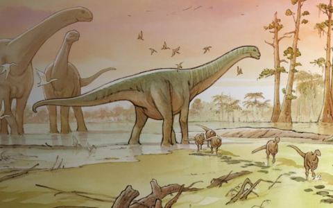 Affiche : « Sur les traces des dinosaures » à la Grande Galerie de l'Évolution, Grande galerie de l'évolution - Jardin des Plantes, 16 juil.