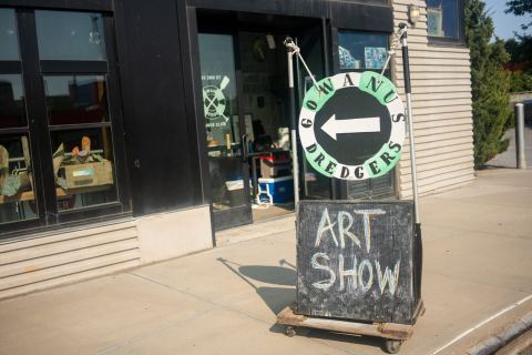 Poster: Gowanus Dredgers’ Members Exhibition, 165 2nd St, Oct 31